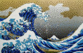 Картина "Большая волна в Канагаве" японского художника Кацусики Хокусая