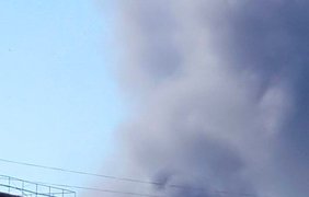 Жители Броваров сообщают о пожаре на заправке. Фото Facebook/Павел Лысенко