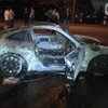 В Днепропетровске элитный Porsche протаранил две иномарки и сгорел (фото)