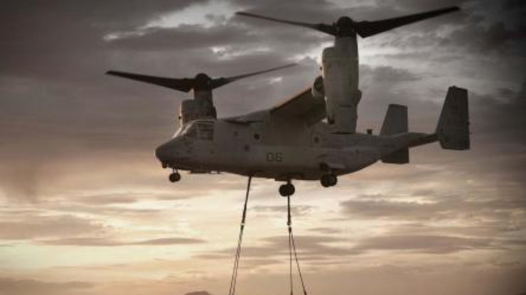 Военные США прибудут с конвертипланами MV22 Osprey