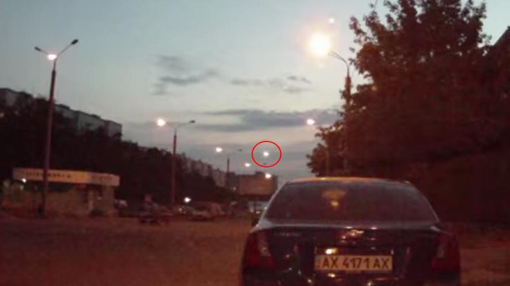 НЛО над Харьковом. Кадр из видео