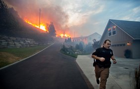 Пожар в штате Вашингтон. Фото: twitter/mashable 