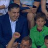 Саакашвили с сыном болели за разные команды на Суперкубке