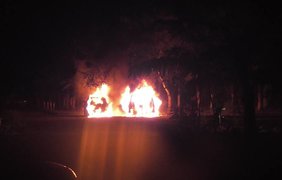 В Ужгороде сгорели две машины