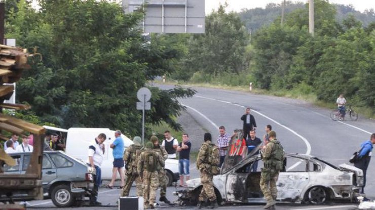 В связи с событиями в Мукачево задержаны четыре человека