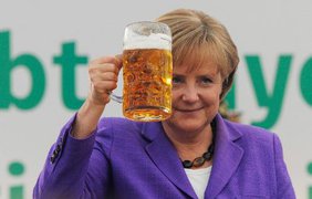 Ангела Меркель расслабляется