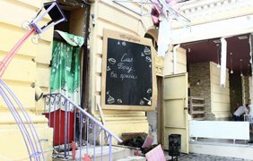 Одесский ресторан после взрыва. Фото:048.ua
