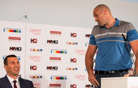 Пресс-конференция Кличко и Фьюри