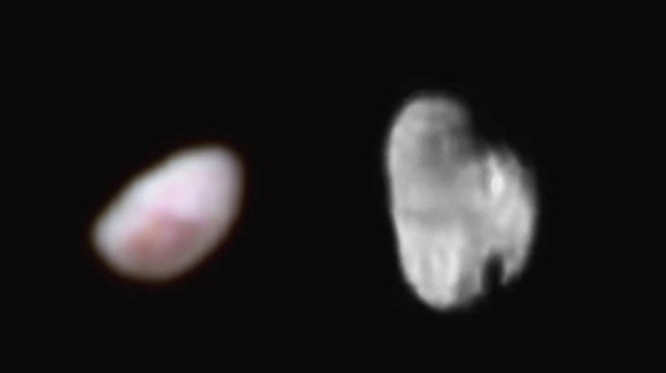 New Horizons сфотографировал странные пятна на спутниках Плутона