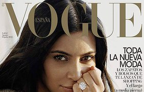 Ким Кардашьян без макияжа снялась для Vogue