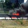 В Киеве на Окружной взорвался автомобиль (видео)