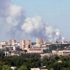 Луганск в огне: дым от пожара затянул небо (видео)