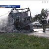 На Дніпропетровщині на ходу спалахнув бензовоз
