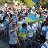 Фанаты "Динамо" и "Днепра" объединились для марша мира (фото)