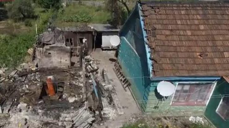 В Горловке разрушены жилые дома.