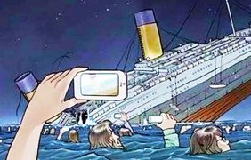 К счастью, во время крушения Титаника не было смартфонов!