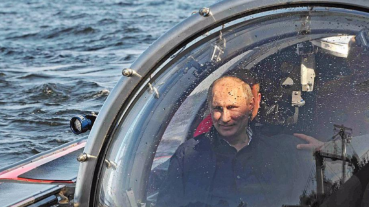 Путин отправился на дно. Фото: twitter.com/dimsmirnov175