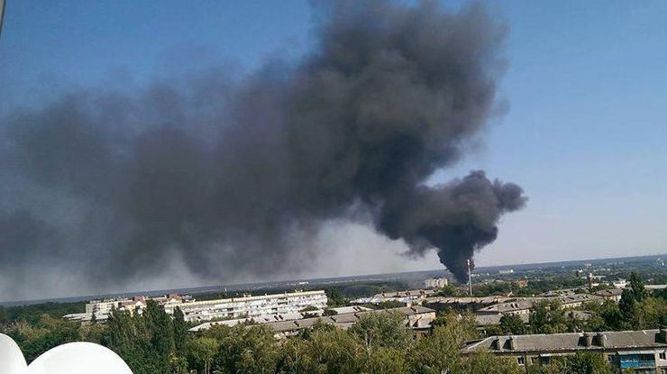 Пожар в Буче. Фото Анатолий Носарев
