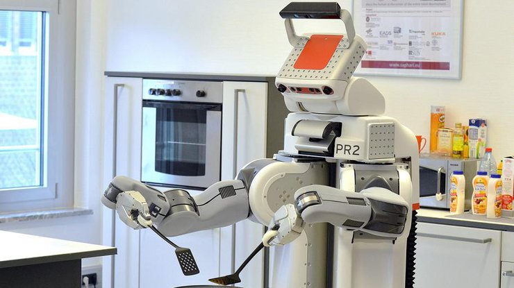 Робот печет блины. Фото robohow.eu