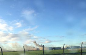 Пожар в аэропорту Дублина. Twitter