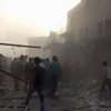 Истребитель ВВС в Сирии рухнул на рынок: десятки погибших (видео)