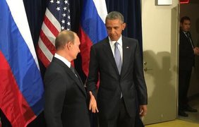 Обама встретился с Путиным. Фото Twitter/Дмитрий Смирнов