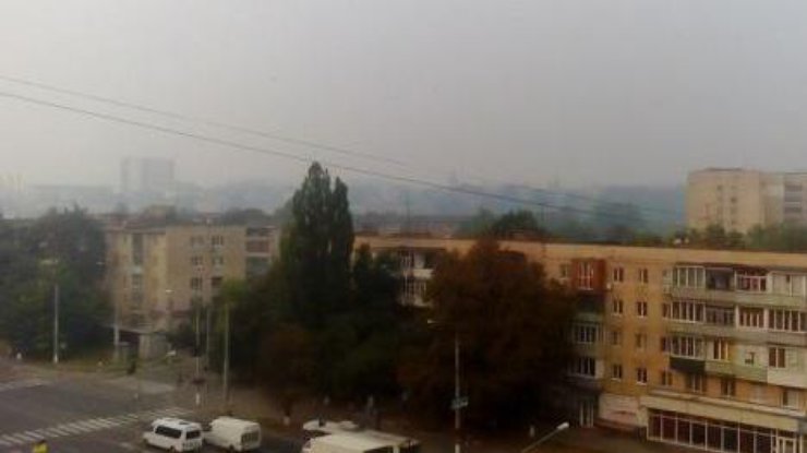 После Киева дым накрыл Винницу и еще ряд городов Украины