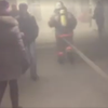 В Киеве горит станция метро Дружбы народов (видео)