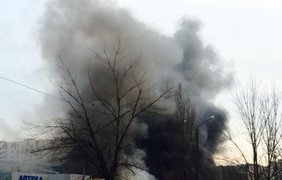 В Одессе горит крупный рынок. Фото "Думская"