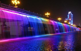 Радужный мост-фонтан Банпо, Сеул.