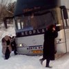 В Одессе автобус в Болгарию застрял в снежном заносе