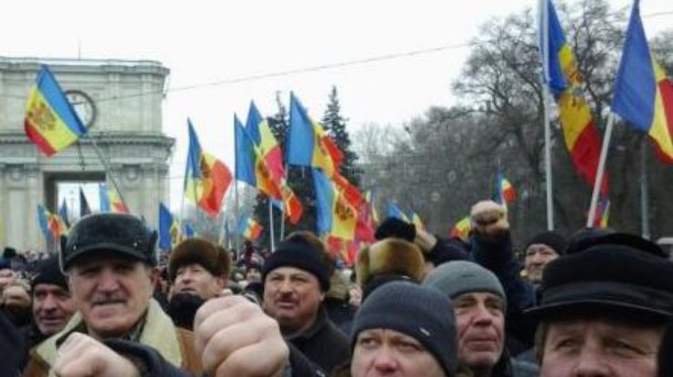 В Кишиневе нарастают протестные настроения. Фото Newsmaker.