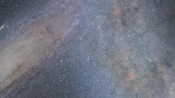 Млечный Путь и Андромеда приближаются друг к другу. Скрин из видео