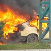 На КПП возле границы с Польшей сгорело авто (фото, видео)