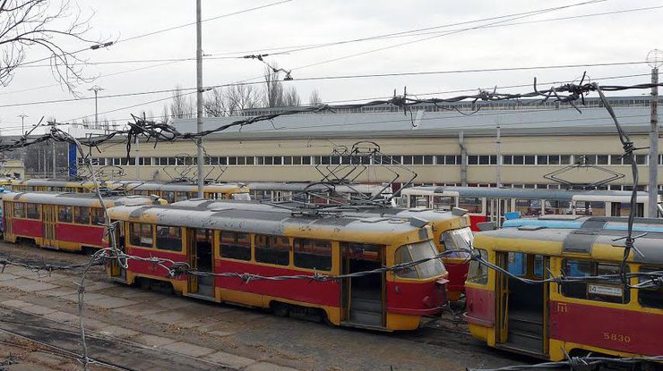 В трамвайном депо Киева прогремел взрыв