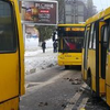 В Киеве столкнулись две маршрутки с пассажирами (фото)