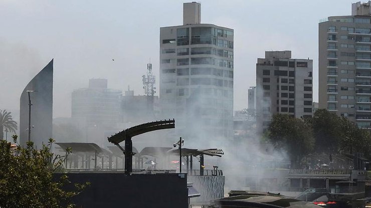 Пожар в торговом центре Перу: пять человек погибли
