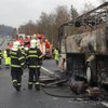 В Чехии дотла сгорел автобус с украинцами (фото, видео)