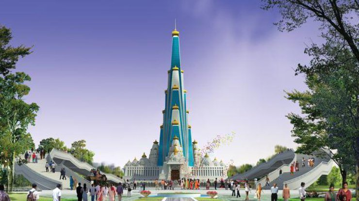 В Индии построят храм в виде космического корабля (фото:  InGenious Studio Pvt. Ltd)