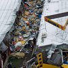 Разрушенный рынок на Оболони показали с высоты птичьего полета (видео)