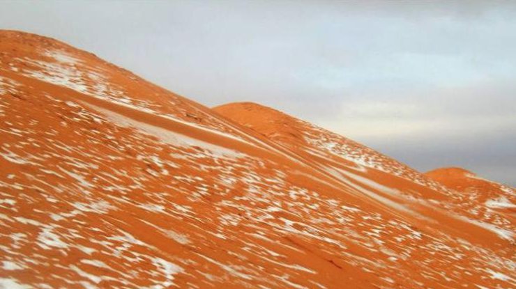 В пустыне Сахара выпал снег (фото: moya-planeta.ru)