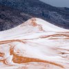 NASA показало уникальное фото сугробов в пустыне Сахара