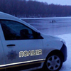 В Чернигове на реке Десна под лед провалился автомобиль