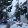 В Греції не очікувано випав сніг 