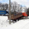 В Хмельницкой области пассажирский поезд столкнулся с грузовиком