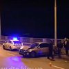 В центре Киева Subaru снесла 40 метров отбойника (видео)
