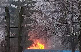 В Ужгороде возник пожар в здании универмага "Украина"
