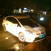 В Киеве Mersedes столкнулся в машиной полиции (фото)