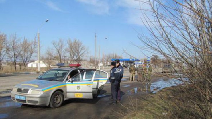 Между полицейским и представителем батальона возник конфликт