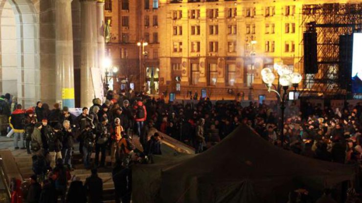 На Майдане в Киеве появляются новые палатки. Фото: pravda.com.ua